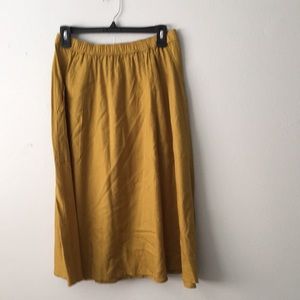 Madewell Mustard Yellow Skirt